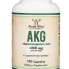 AKG Alpha-Ketoglutaric Acid 1000mg Per Serving, Cellular Energy + Healthy Aging Support...